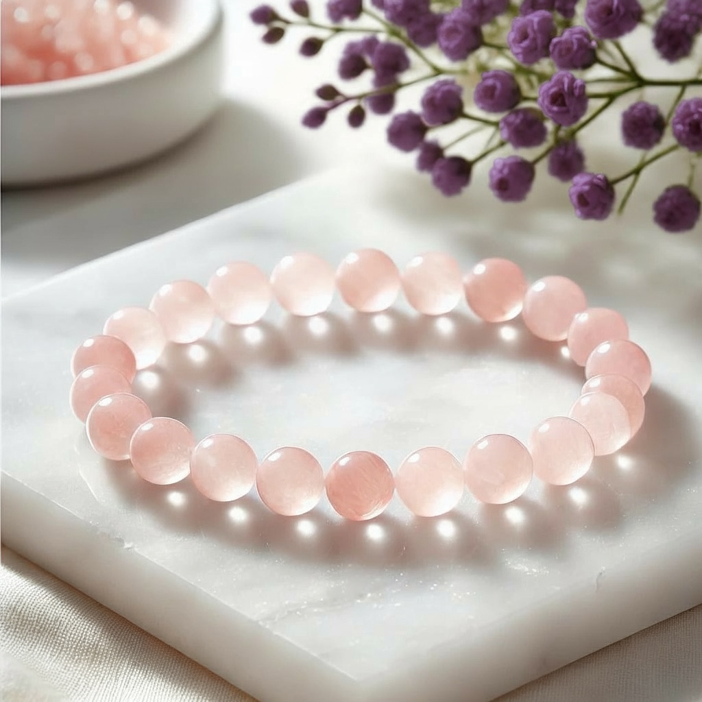 Rose Quartz Crystal Bracelet