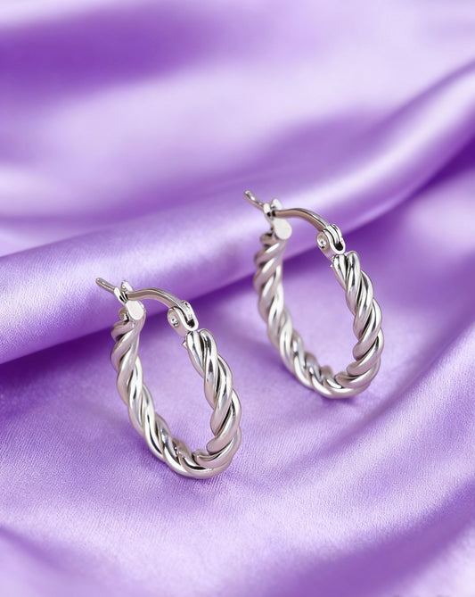 Twist Hoop Earrings