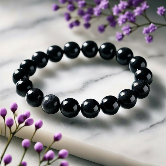Black Obsidian Crystal Bracelet