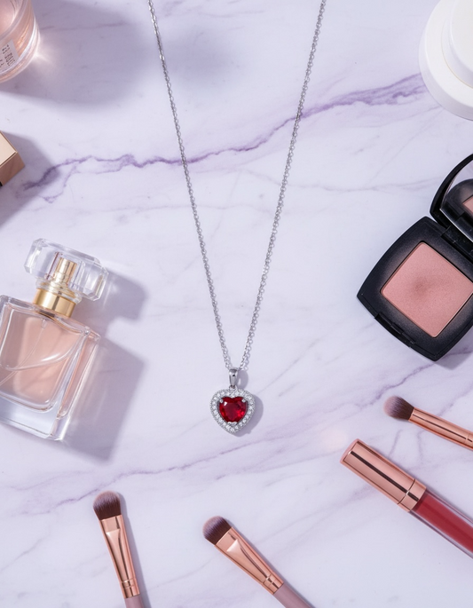 Red Heart Pendant Necklace